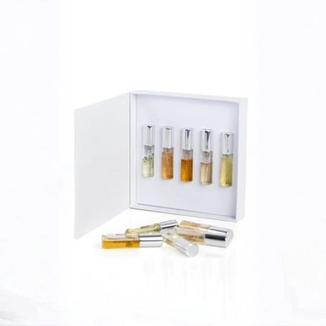 Pure Essence Discovery Collection – 5 Bottle Perfume Sample Kit