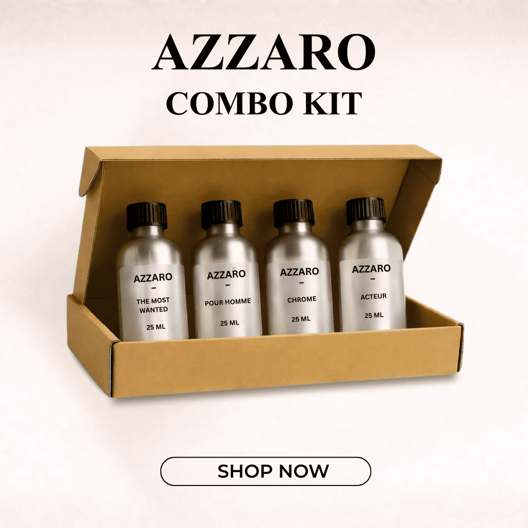 4 × 25 ml Premium Perfume Oils | Identical like Azzaro
