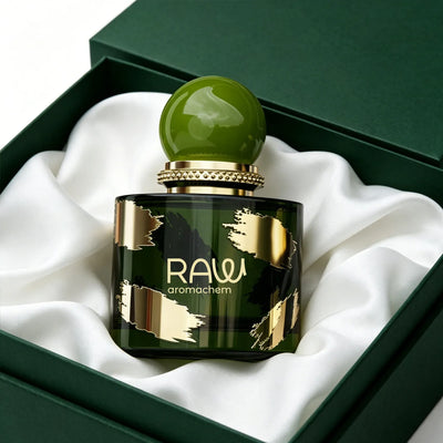 Luxury Metal Stroke Glass Perfume Bottle with Sphere Cap