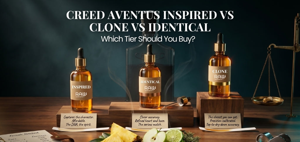 Creed Aventus clone oil with pineapple, citrus, and woody fragrance notes.