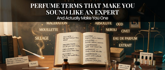 “Essential perfume terms and fragrance vocabulary for perfumery enthusiasts and professionals.”