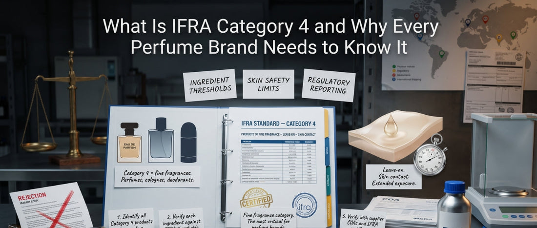 IFRA Category 4 guidelines for perfumes covering fragrance safety, compliance, and ingredient limits.