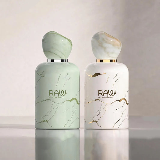 Luxury Marble Finish Perfume Glass Bottle