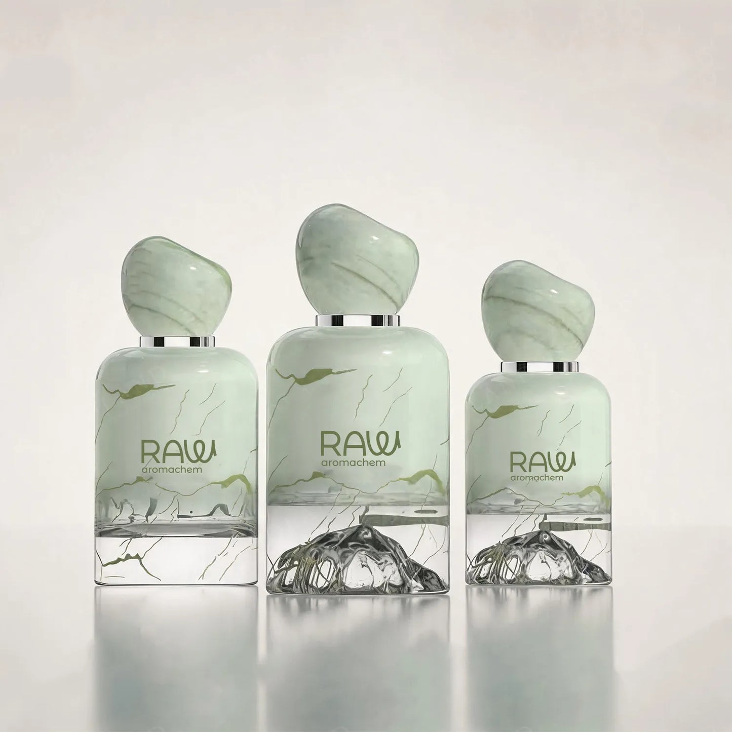 Luxury Marble Finish Perfume Glass Bottle