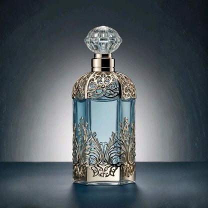 Royal Azure Crystal Perfume Bottle