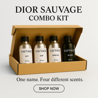 4 × 25 ml Premium Perfume Oils | Identical like Dior Sauvage