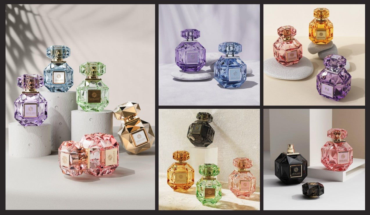 Crystal Heart Luxury Perfume Glass Bottle