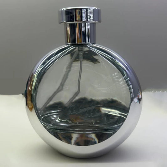 Chrome Orb Round Perfume Bottle