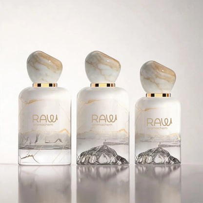 Luxury Marble Finish Perfume Glass Bottle