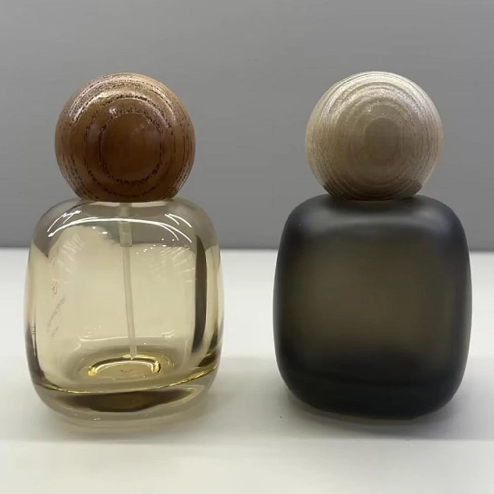 Wooden Orb Frost Perfume Bottle