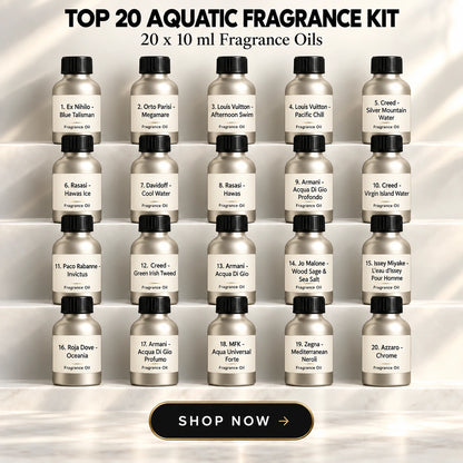 Top 20 Ocean Drive (Aquatic) Fragrance Oils Kit | 20x10ml