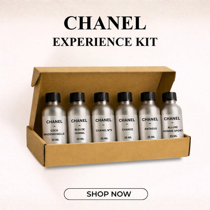 6 × 25 ml Premium Perfume Oils | Chanel Experience Kit