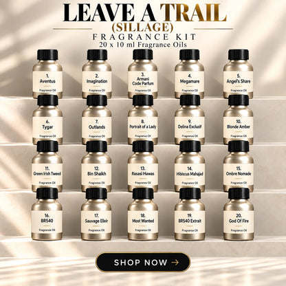 Top 20 Leave a Trail (Sillage) Fragrance Oils Kit | 20x10ml