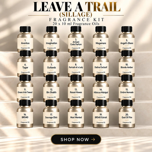Top 20 Leave a Trail (Sillage) Fragrance Oils Kit | 20x10ml