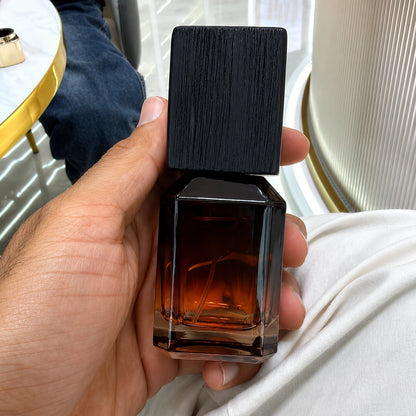 Obsidian Frame Luxury Perfume Bottle