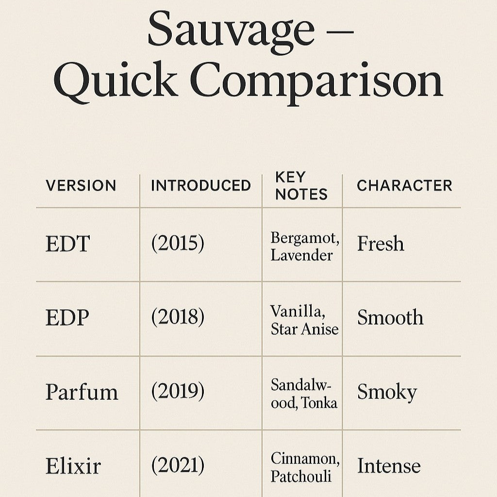 4 × 25 ml Premium Perfume Oils | Identical like Dior Sauvage